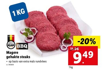 Lidl Magere gehakte steaks aanbieding