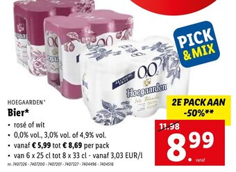 Lidl Hoegaarden Bier aanbieding