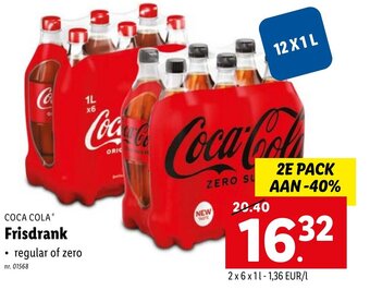 Lidl Coca Cola Frisdrank aanbieding