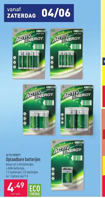 Activ energy Oplaadbare betterijnen