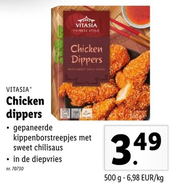 Lidl Vitasia Chicken dippers aanbieding