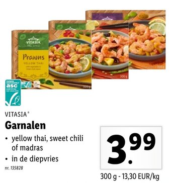 Lidl Vitasia Garnalen aanbieding