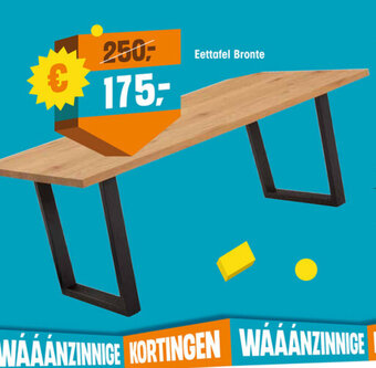 Kwantum Eettafel Bronte aanbieding