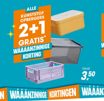 Kwantum Kunststof opbergers aanbieding
