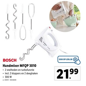 Lidl Bosch Handmixer MFQP 3010 aanbieding