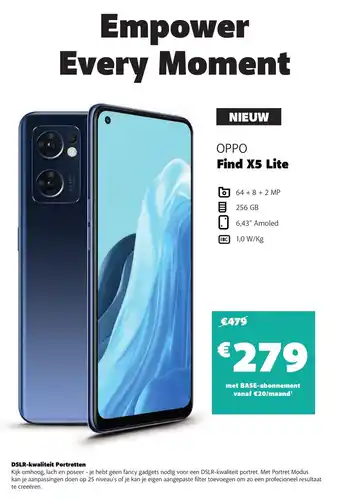 Base OPPO FIND X5 LITE 5G BLACK aanbieding