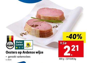 Lidl Oesters op Ardense wijze aanbieding