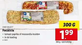 Lidl Chef Select Focaccia aanbieding