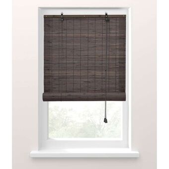 Leen Bakker Fenstr rolgordijn bamboe - antraciet - 60x180 cm aanbieding