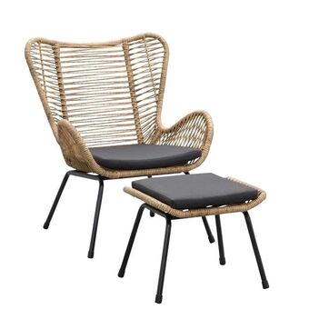 Leen Bakker Le Sud loungeset Monte Carlo - naturel - 2-delig aanbieding