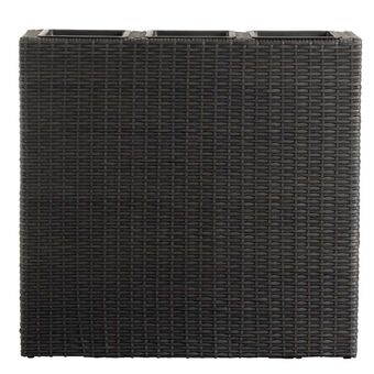Leen Bakker Plantenbak Miami - zwart - 76x79x22 cm aanbieding