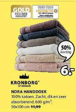 Jysk Nora Handdoek aanbieding