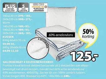Jysk Galdeberget 4 Seizoenendekbed aanbieding