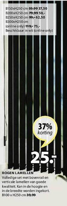 Jysk Rogen Lamellen aanbieding