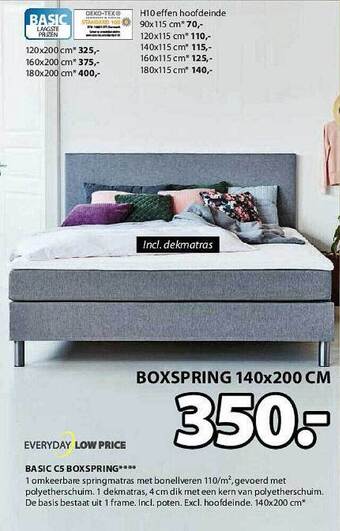 Jysk Basic C5 Boxspring aanbieding