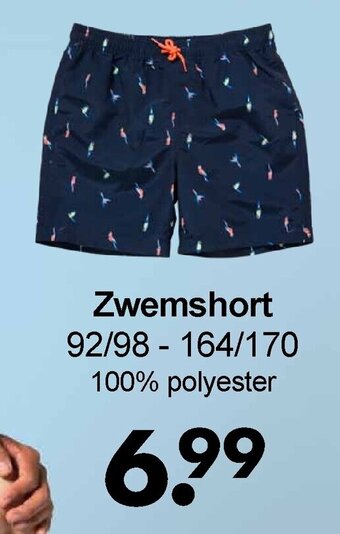 Wibra Zwemshort 92/98 - 164/170 aanbieding