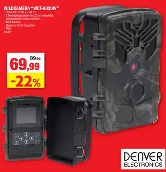 Hubo Denver Electronics Wildcamera WCT-8020W aanbieding