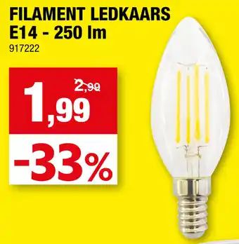 Filament Ledkaars E27 - 250lm