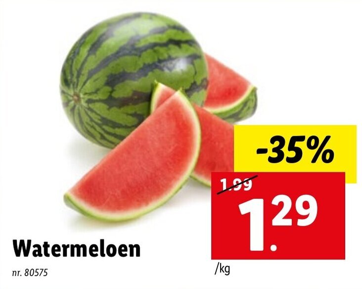 Watermeloen promotie bij Lidl