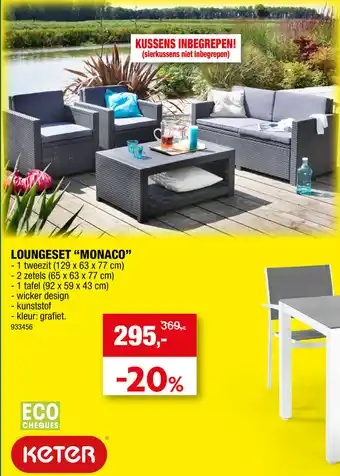 Hubo Loungeset Monaco aanbieding