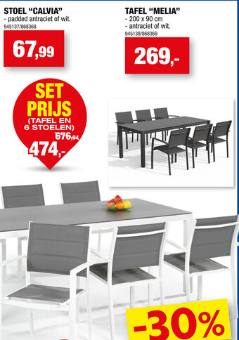 Hubo Stoel Calvia aanbieding