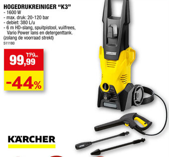 Hubo Hogedrukreiniger K3 aanbieding