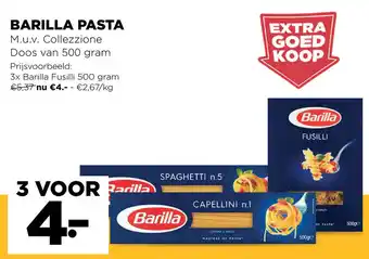 Jumbo Barilla Pasta 3x500g aanbieding