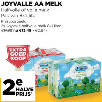 Jumbo Joyvalle AA melk 8x1L aanbieding