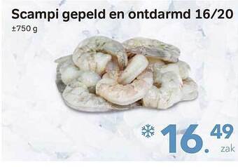 Bon Ap Scampi Gepeld En Ontdarmd 16-20 aanbieding