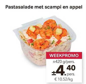 Bon Ap Pastasalade Met Scampi En Appel aanbieding