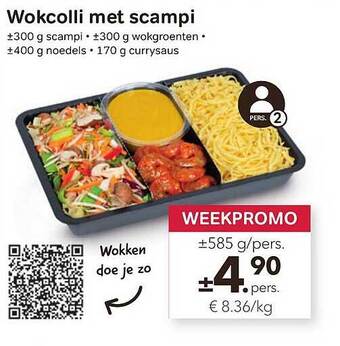 Wokcolli Met Scampi