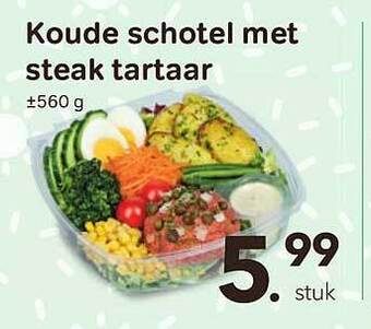 Bon Ap Koude Schotel Met Steak Tartaar aanbieding