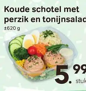 Bon Ap Koude Schotel Met Perzk En Tonijnsalade aanbieding