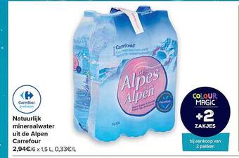 Carrefour Natuurlijk Mineraalwater Uit De Alpen Carrefour aanbieding