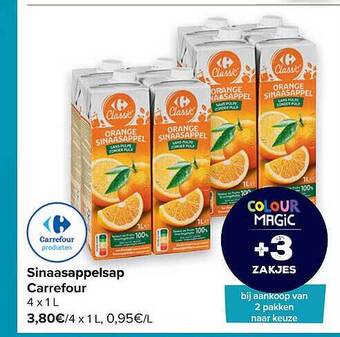 Carrefour Sinaasappelsap Carrefour aanbieding