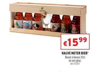 Trafic Halve Meter Bier aanbieding