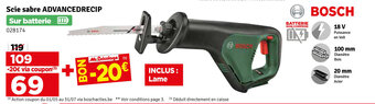 Mr Bricolage Bosch Scie sabre Advancedrecip aanbieding