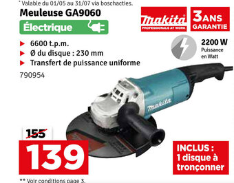 Makita Meuleuse GA9060