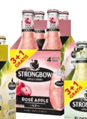 Prik en Tik Strongbow Rose Apple 4 x 33 cl aanbieding