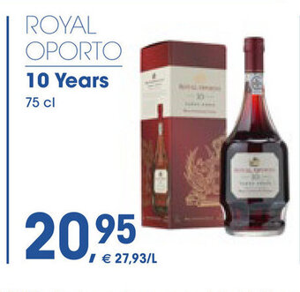 Prik en Tik Royal Oporto 10 Years 75cl aanbieding