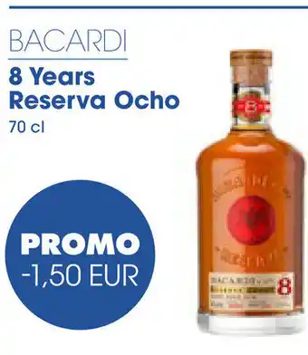 Bacardi 8 Years Reserva Ocho 70cl