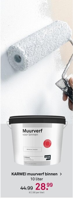 Karwei Karwei muurverf binnen aanbieding