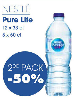 Prik en Tik Nestlé Pure Life 8 x 50cl aanbieding