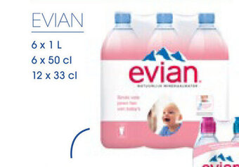 Prik en Tik Evian 6x1L aanbieding