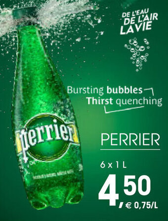 Prik en Tik Perrier 6 x 1L aanbieding