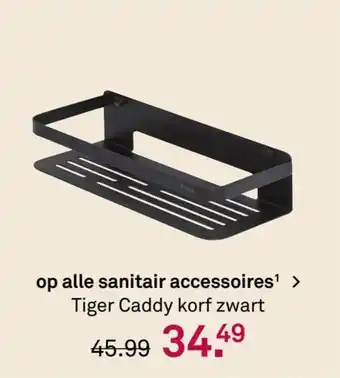 Karwei Op alle sanitair accessoires Tiger Caddy korf zwart aanbieding