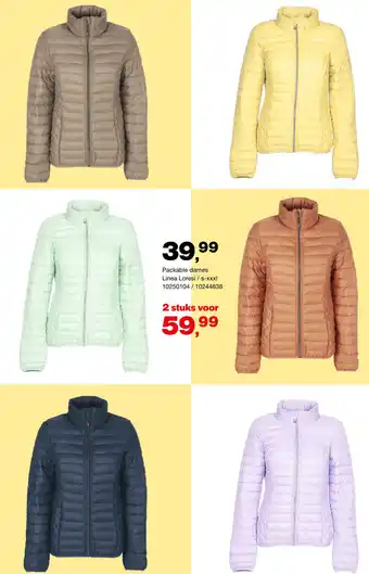 Packable dames/Linea Loresi S-XXXL