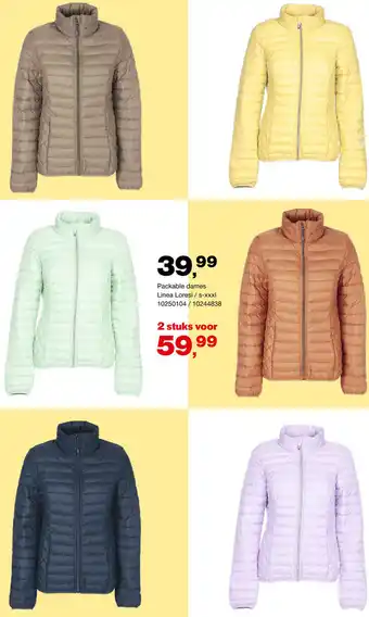 Bristol Packable dames/Linea Loresi S-XXXL 2 stuks aanbieding