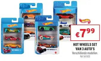Trafic Hot Wheels set van 3 auto's aanbieding