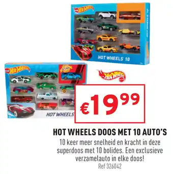 Trafic Hot Wheels Doos met 10 auto's aanbieding